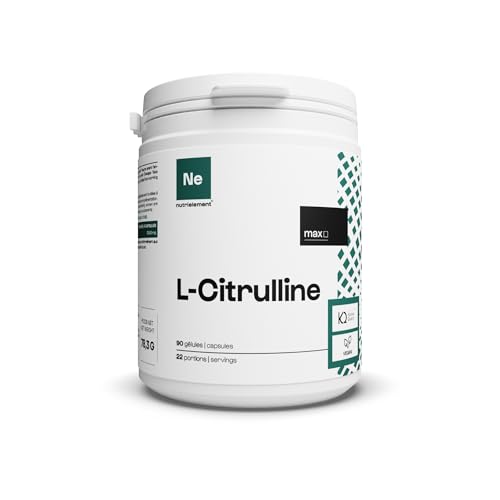 L-Citrulline 100% Pure - 90 Gélules| Qualité brevetée BioKyowa • Pour l'anabolisme et la congestion musculaire • Acide Aminé Vegan • Sans malates ni OGM |Nutrielement by Nutrimuscle