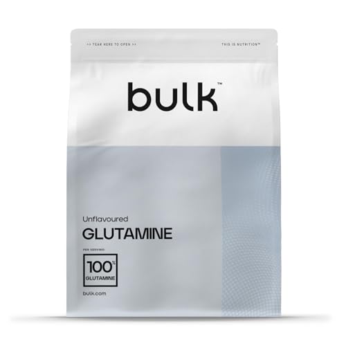 Bulk Glutamine en Poudre, Supplément Acides Aminés, Nature, 1 kg