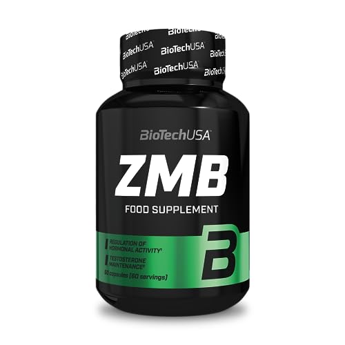 BioTechUSA ZMB Capsules | Optimiseur d'hormones | avec Zinc, Magnésium et Vitamine B6 | Soutien à la testostérone, 60 capsules