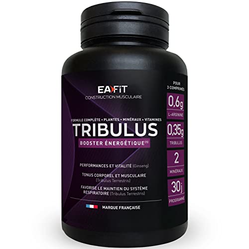 EAFIT- Tribulus - Tribulus terrestris - Boost les performances, le tonus et la vitalité - Plantes, minéraux et vitamines - 90 comprimés