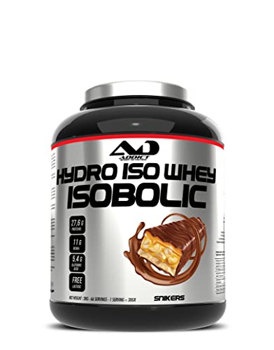 Whey Protein Isolate | Protéines Whey Isolate En Poudre | Proteines Musculation Prise De Masse Pour Développement Musculaire | Hydro Iso Whey Isobolic | 2 Kg | Snikers
