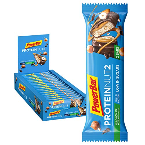 PowerBar Protein Nut2 Milk Choco Hazelnut 18x(2x22,5g) - Barres Protéinées Faibles en Sucres
